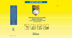 Desktop Screenshot of kuenstlertage.de